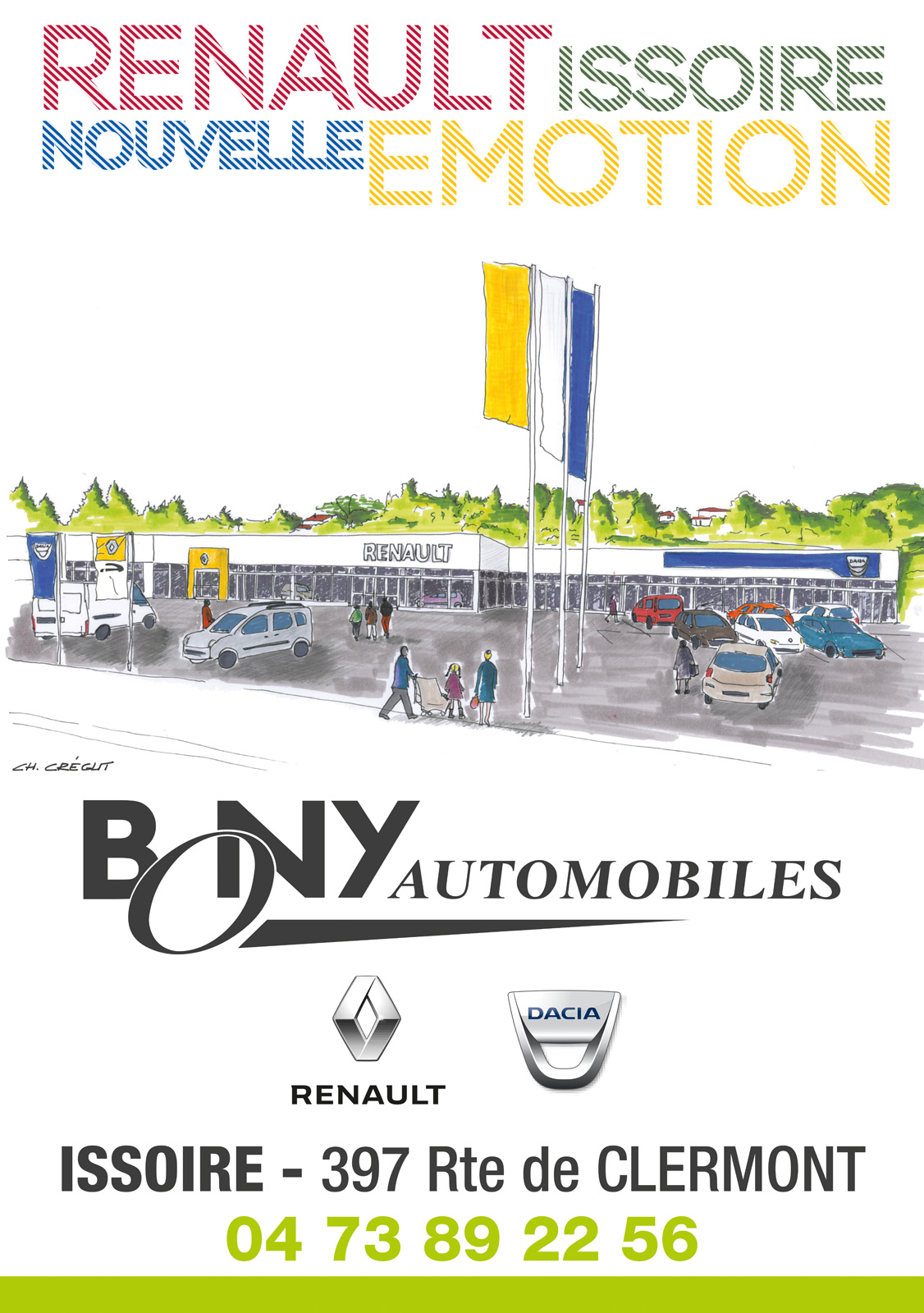 logo RENAULT BONY Automobiles Issoire