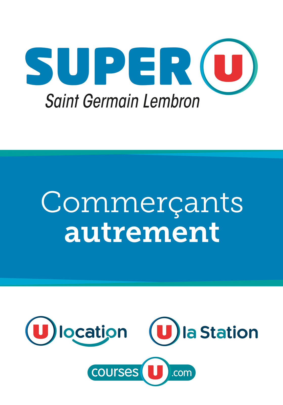 logo Super U Saint Germain Lembron